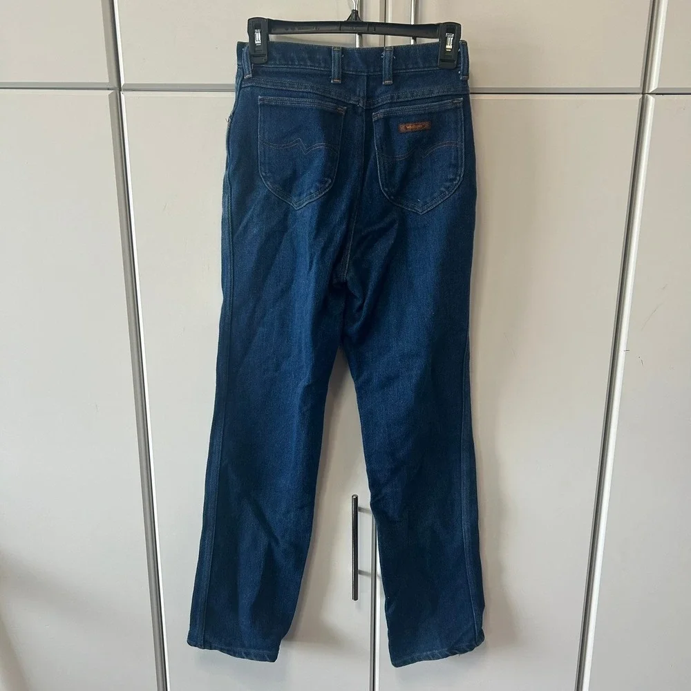 Wrangler Vintage Misses Regular Fit High Rise Straight Leg Jeans Blue MR920NA 10